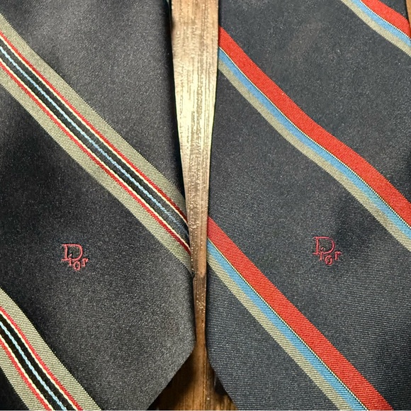 Christian Dior Ties Set of 2 - Picture 2 of 3